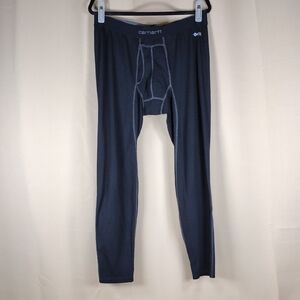 Carhartt Force Pants Men’s XL Black Base Layer Thermal Stretch Lightweight